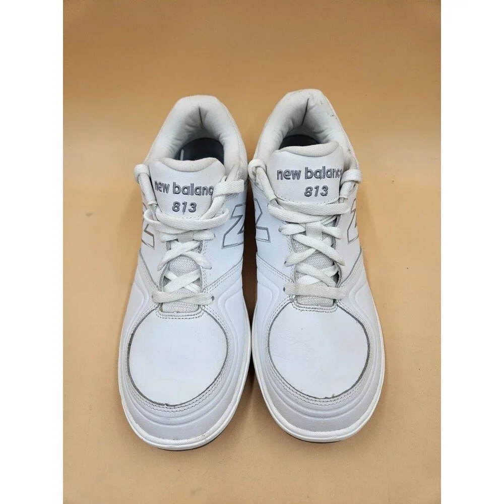 New Balance 813 Womens Size 11 White Leather Rollbar Walking Shoes WW813WT EUC